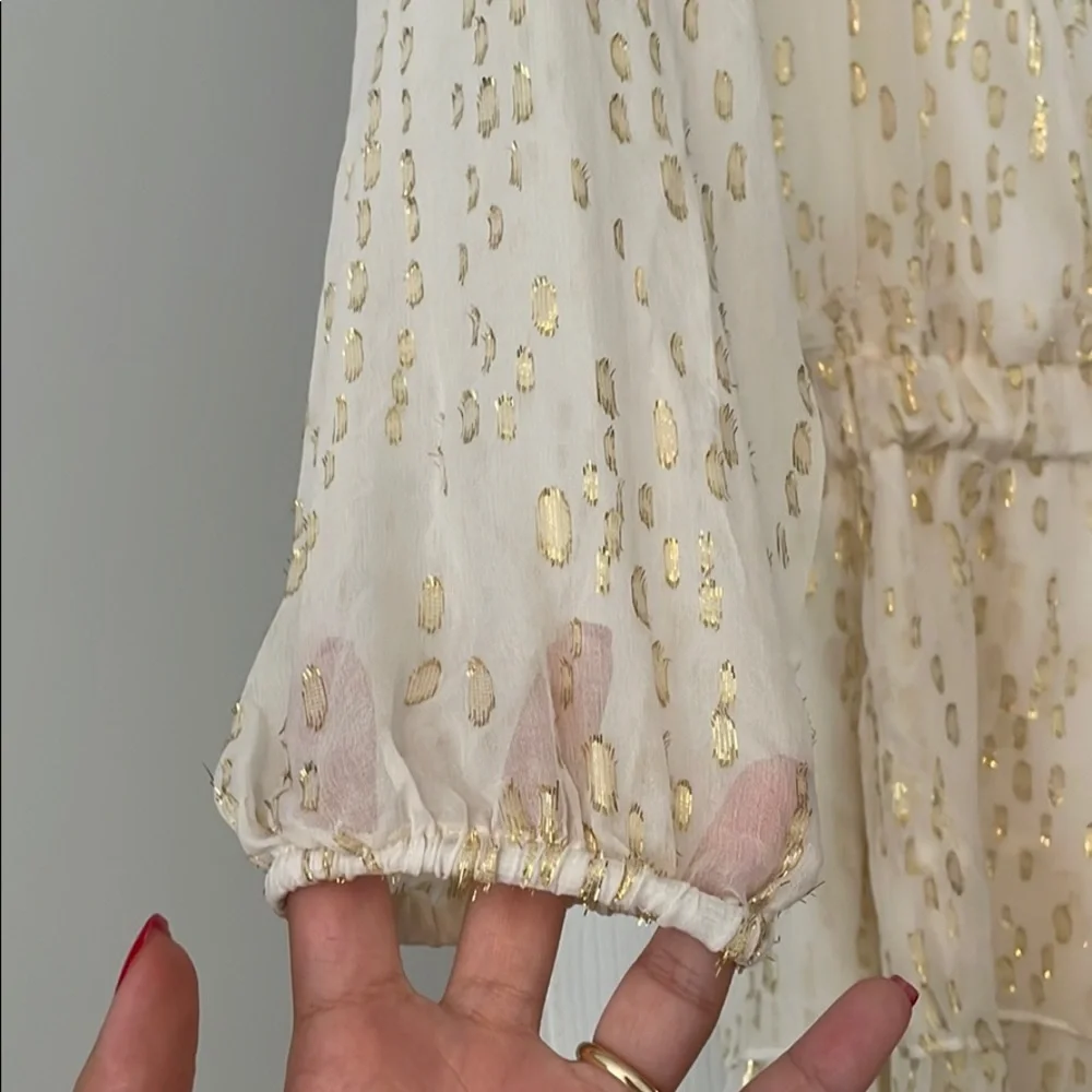 Generation Love White and Gold Dress - Picture 3 of 6